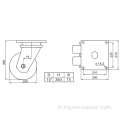 Roulette TPU rigide extra-lourde 10 pouces 1500 kg